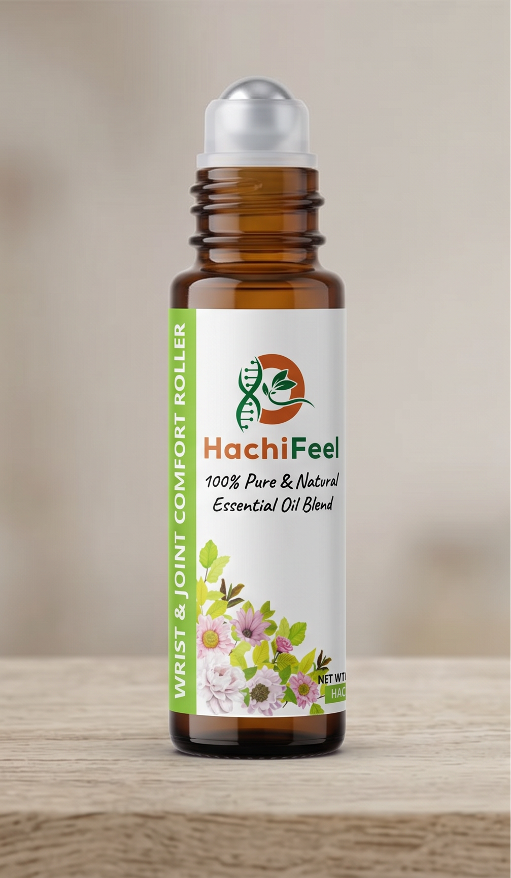 HachiFeel Wrist & Joint Comfort Roller — 10 ml roll-on bottle